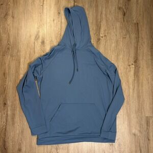 Grayson & Dunn Golf Hoodie Mens L Stretch Gym Performance Pullover Blue